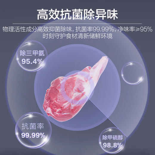 海尔（Haier）467升彩晶一级双变频风冷无霜十字双开门三档变温超薄厨装一体冰箱BCD-467WGHTD5DSN 商品图3