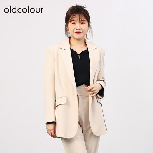 oldcolour欧珂商场同款秋复古百搭通勤休闲西装外套女O34048429 商品图3
