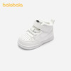 巴拉巴拉宝宝学步鞋婴儿鞋子童鞋秋冬加绒高帮新款防滑小白鞋 商品缩略图0