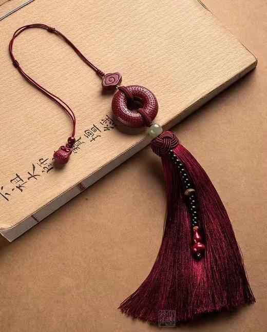 紫金砂汽车挂件 红色朱砂汽车钥匙挂件手机链 首饰饰品礼物 商品图3