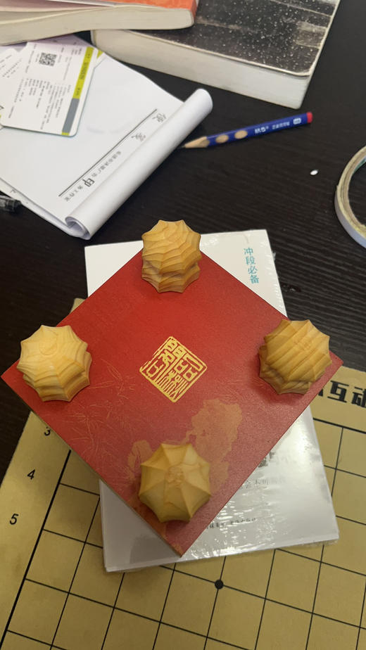 非常迷你本榧棋墩，颜色请备注。980元含棋墩一个，罐一对，棋子一小份。装饰品 商品图13