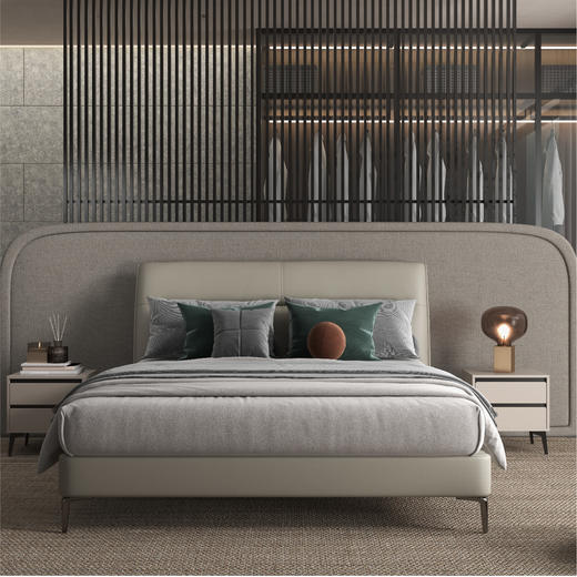 顾家家居整装 现代简约 布艺软床 KZ.B5007B静夜思 商品图0