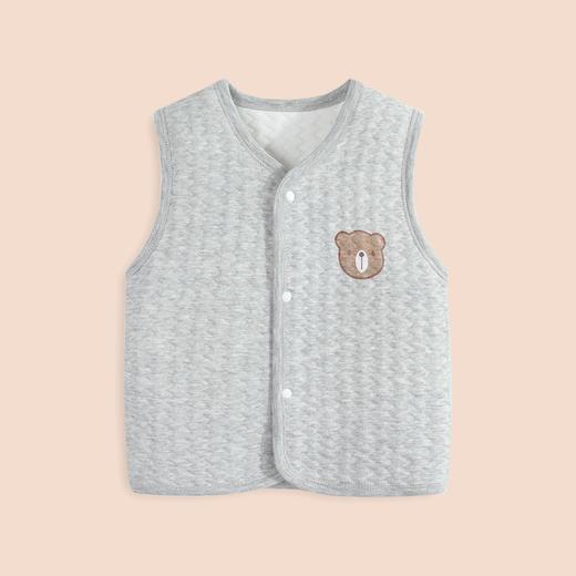 【儿童卡通小熊棉马甲】秋冬季宝宝加厚女孩背心2023新款男童开衫婴儿保暖马甲 商品图2