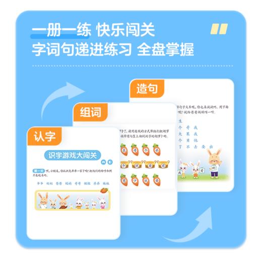 【点读笔配套】洪恩爱识字 8册 抓住孩子识字敏感期 字词句递进练习（可点读） 商品图3