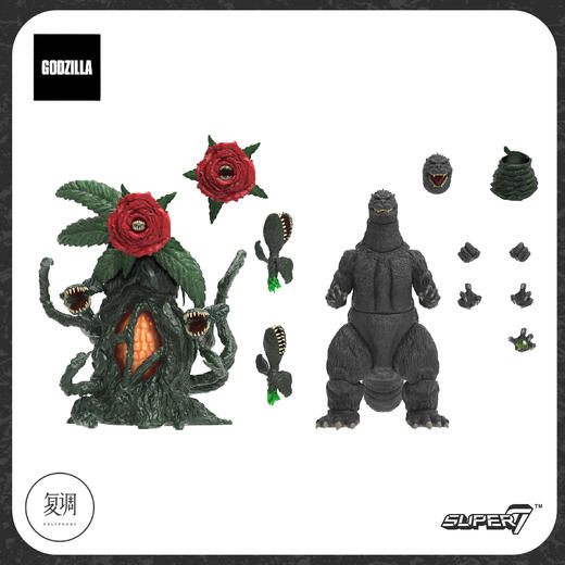现货 Super7 东宝怪兽 哥斯拉 终极系列1 碧奥兰蒂 可动 商品图6