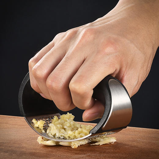 「304不锈钢材质」好利索捣蒜泥压蒜器 家用切姜夹蒜蓉挤蒜泥大蒜不锈钢捣蒜器厨房用品 商品图2