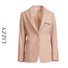 LIZZY 早秋 经典老钱风优雅知性气质OL范简约通勤修身西装外套+小脚长裤7866 商品缩略图7