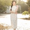 2023夏新款复合蕾丝印花中长款旗袍连衣裙日常改良少女旗袍年轻款 商品缩略图0