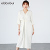 oldcolour欧珂秋商场同款设计感基础通勤长袖连衣裙HO35102519 商品缩略图1