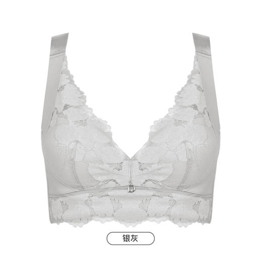 都市丽人美体纤塑C杯适穿蕾丝调整型文胸超薄款3/4杯塑身文胸无钢圈内衣四排扣LJ33M7 商品图5