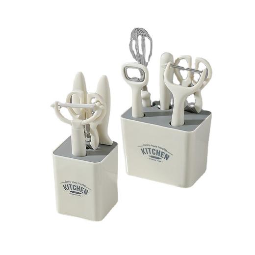 「6件套！颜值派」好利索厨房套装家用小工具用品网红剪刀水果刀开瓶器削皮刀六件套 商品图4