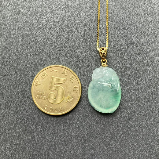 冰种飘阳绿翡翠桃子 商品图4