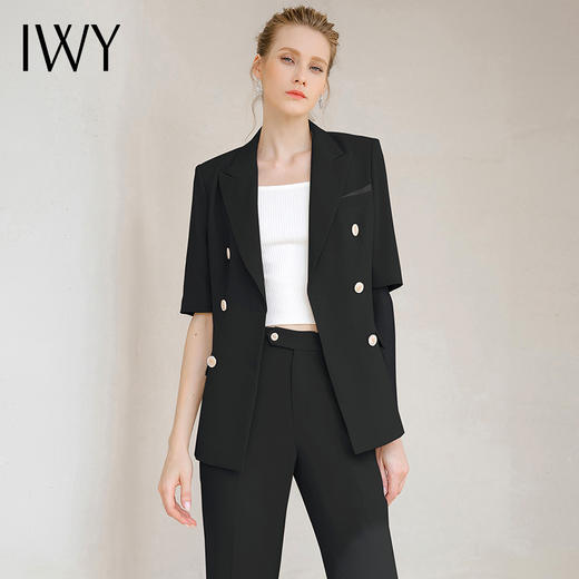 IWY/黑色西装套装女时尚气质职业装232022CP1 商品图4