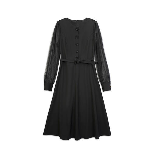 oldcolour欧珂秋商场同款简约气质设计款纯色连衣裙女O32103285 商品图3