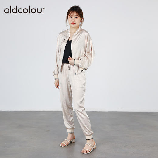 oldcolour2022秋商场同款文艺气质休闲短款长袖外套O31041106 商品图2