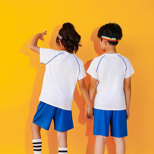 【捡漏价49元2套】儿童运动套装，冰丝夏季男童短袖短裤，多色可选，舒适透气，亲肤柔软，女童男孩夏装速干衣，夏天篮球服 商品图2