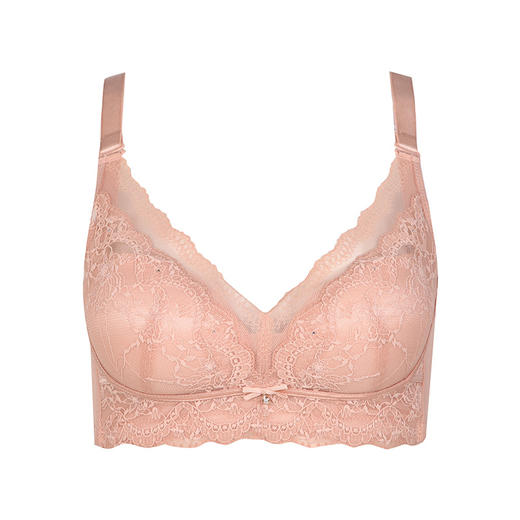 都市丽人舒软挺塑AB杯适穿蕾丝调整型文胸两种厚度3/4杯塑身文胸无钢圈内衣四排扣LJ31H5 商品图5