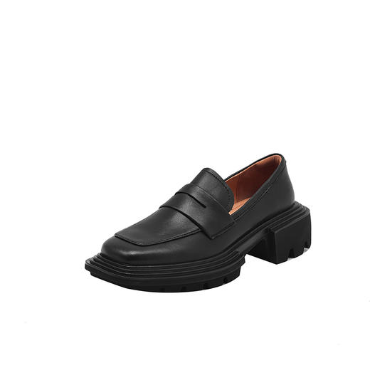 秋季新款，高品质纯色真皮厚底单鞋YJN-Y8103 商品图10