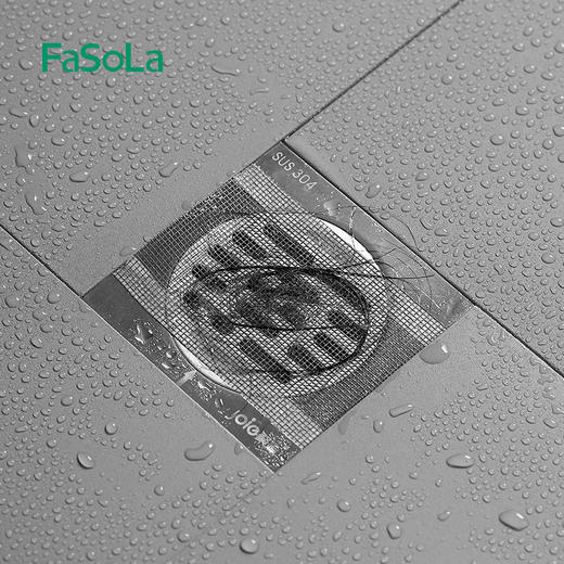 FaSoLa地漏贴防虫一次性下水道过滤网浴室拦发网卫生间毛发防堵塞 商品图2