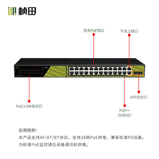 2光26电上联千兆智能PoE交换机RP1428ES 商品图1