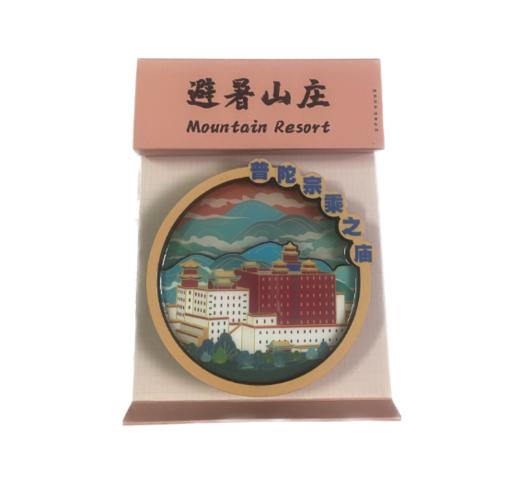 圆形木质冰箱贴 商品图3