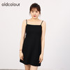 oldcolour欧珂春秋季气质显瘦短款黑色吊带连衣裙O33104369 商品缩略图2