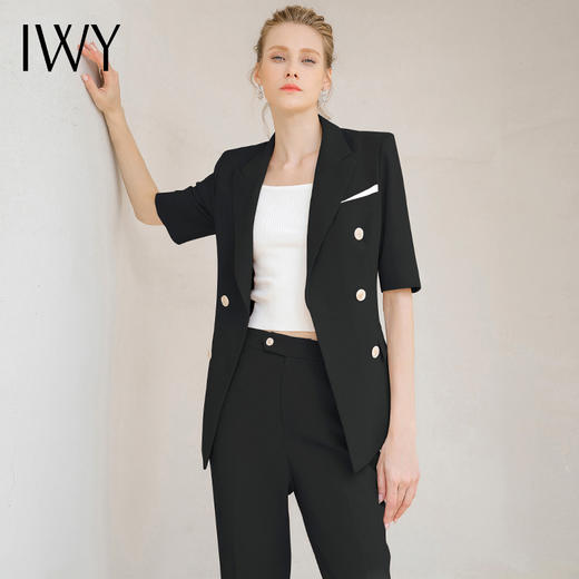 IWY/黑色西装套装女时尚气质职业装232022CP1 商品图2