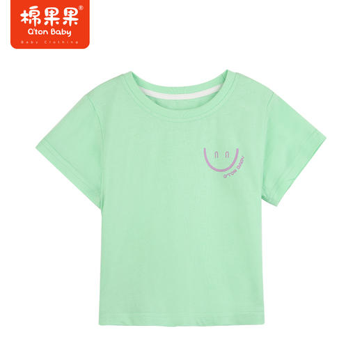 棉果果夏季新品基础款男女童短袖T恤M202140223294 商品图3