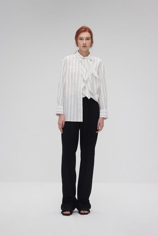 可拆卸荷叶领衬衫 商品图0