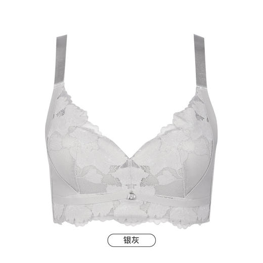 都市丽人美体纤塑BC杯适穿蕾丝调整型文胸薄款3/4杯塑身文胸无钢圈内衣四排扣LJ32M7 商品图5