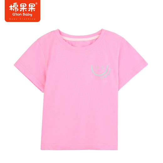 棉果果夏季新品基础款男女童短袖T恤M202140223294 商品图4