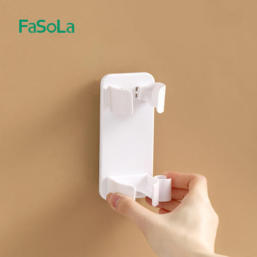 FaSoLa 卷发棒收纳架免打孔卫生间壁挂式熨板支架直发梳电夹板置物架 商品图11
