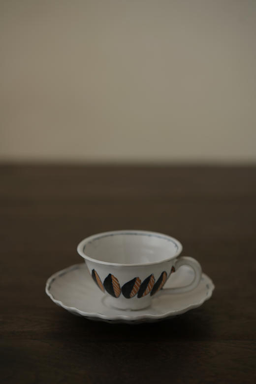 中田雄一65Demi咖啡套杯 叶莲纹 商品图1