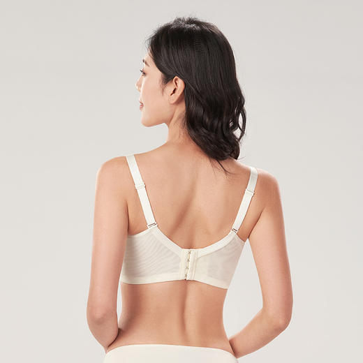 都市丽人舒软挺塑AB杯适穿蕾丝调整型文胸两种厚度3/4杯塑身文胸无钢圈内衣四排扣LJ31H5 商品图2