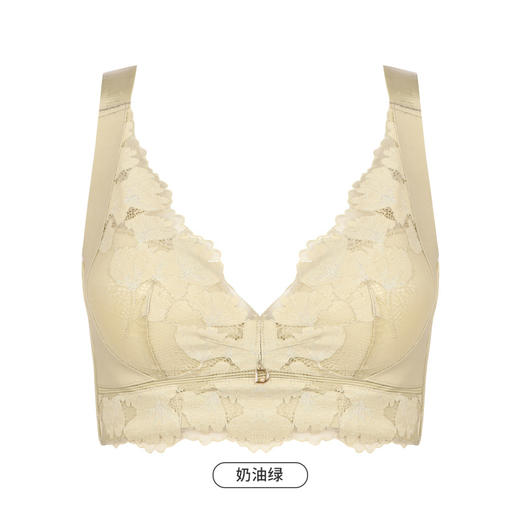 都市丽人美体纤塑C杯适穿蕾丝调整型文胸超薄款3/4杯塑身文胸无钢圈内衣四排扣LJ33M7 商品图4