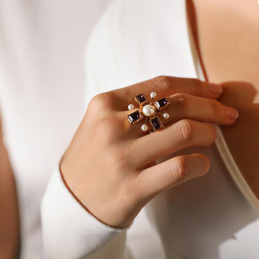 【演员蔡文静同款】大英博物馆联名系列 | 拜占庭十字架戒指 商品图1