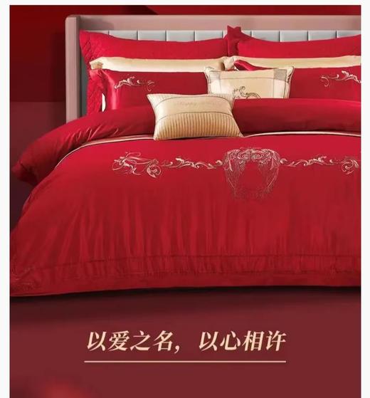 【6F】富安娜床单六件/爱神之翼 红 商品图1
