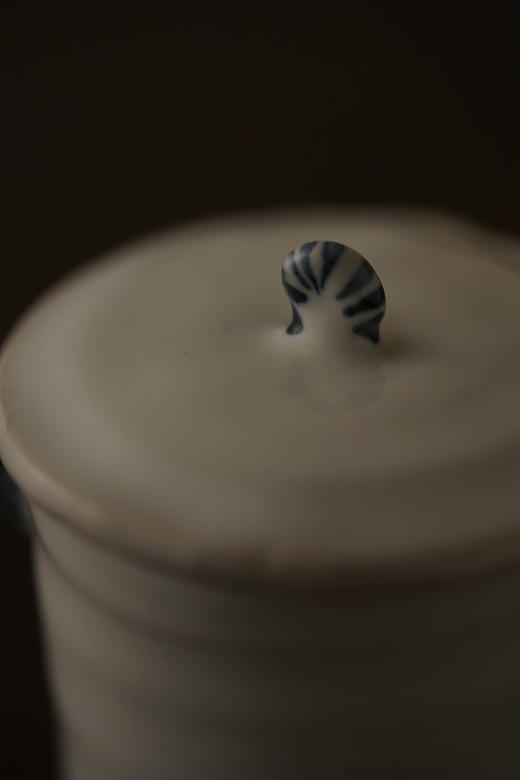 中田雄一42青耳饰茶入 商品图1