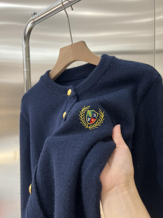 学院刺绣针织开衫 商品图6