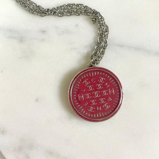 北京仓｜Gigi Paris-红色双C Logo-Vintage纽扣  项链［法国设计师］ 商品图0