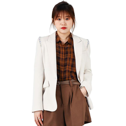 oldcolour欧珂秋季简约休闲气质显瘦西装外套女O33048513 商品图4
