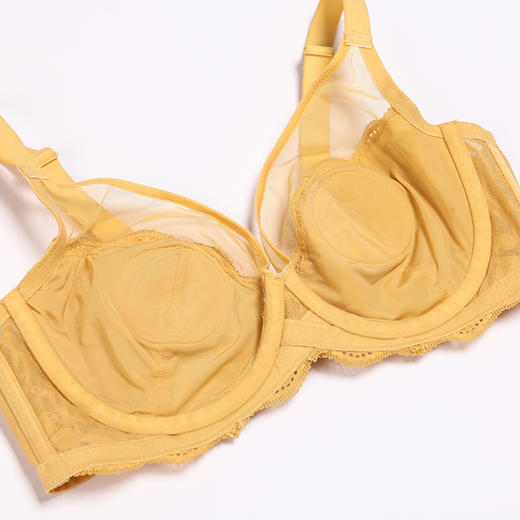 都市丽人完美包容C杯适穿蕾丝内衣超薄款3/4杯常规文胸软钢圈三排扣LB33S1 商品图4