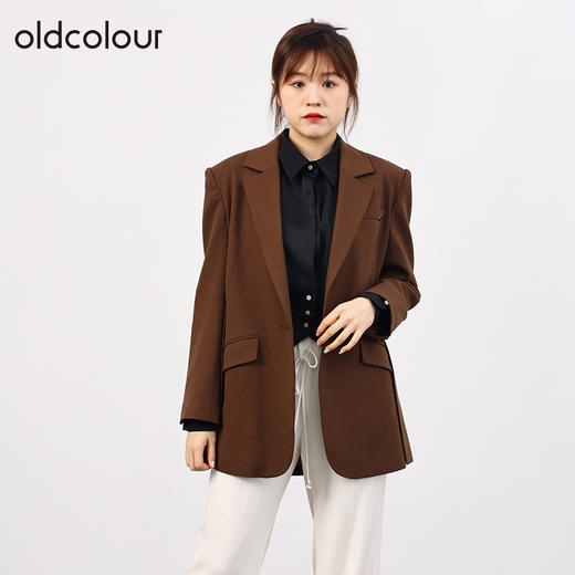 oldcolour欧珂商场同款秋复古百搭通勤休闲西装外套女O34048429 商品图2