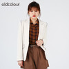 oldcolour欧珂秋季简约休闲气质显瘦西装外套女O33048513 商品缩略图3
