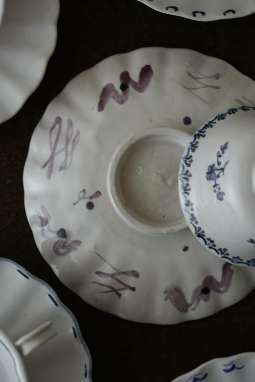 中田雄一95Demi咖啡套杯 紫Delft花文 商品图2