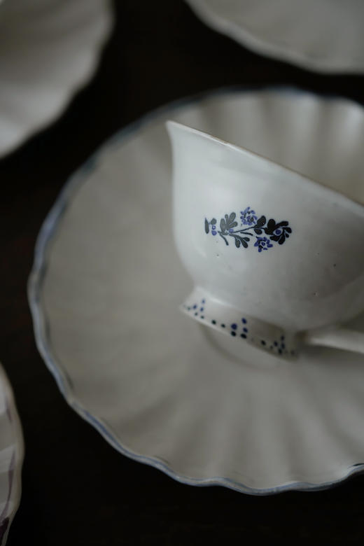 中田雄一70Demi咖啡套杯 青花蝶纹 商品图1