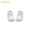 巴拉巴拉宝宝学步鞋婴儿鞋子童鞋秋冬加绒高帮新款防滑小白鞋 商品缩略图4