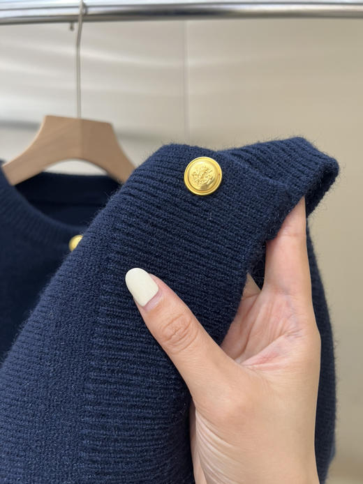 学院刺绣针织开衫 商品图7