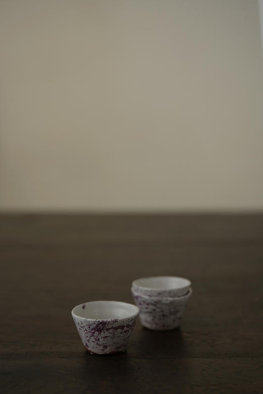 中田雄一120三茶杯 紫斑纹 商品图1
