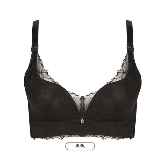 都市丽人舒软挺塑AB杯适穿蕾丝调整型文胸中厚款3/4杯塑身文胸无钢圈内衣四排扣LJ34H3 商品图6